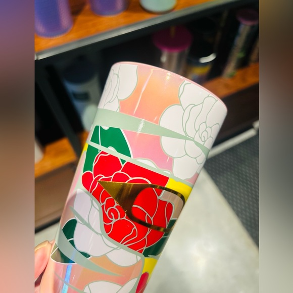 Starbucks Artist Alison Bremmer Ceramic Cup Abstract Floral Hot Tumbler New 2024 - Picture 10 of 13